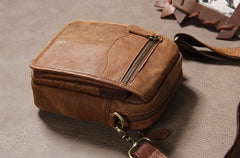Leather Belt Pouch Mens Small Cases Waist Bag Hip Pack Fanny Pack for Men