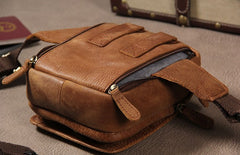 Leather Belt Pouch Mens Small Cases Waist Bag Hip Pack Fanny Pack for Men