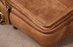Leather Belt Pouch Mens Small Cases Waist Bag Hip Pack Fanny Pack for Men