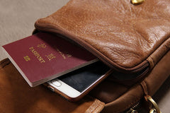 Leather Belt Pouch Mens Small Cases Waist Bag Hip Pack Fanny Pack for Men