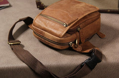 Leather Belt Pouch Mens Small Cases Waist Bag Hip Pack Fanny Pack for Men