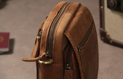 Leather Belt Pouch Mens Small Cases Waist Bag Hip Pack Fanny Pack for Men