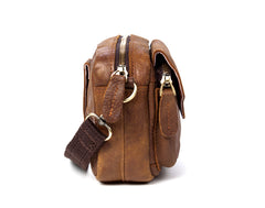 Leather Belt Pouch Mens Small Cases Waist Bag Shoulder Bag for Men