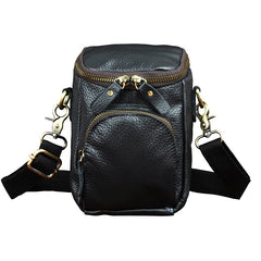 Leather Belt Pouch Mens Small Cases Waist Bag Shoulder Bag for Men