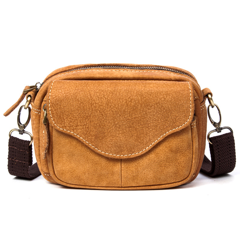 Leather Belt Pouch Mens Small Cases Waist Bag Shoulder Bag for Men