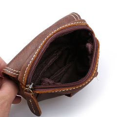Leather Belt Pouch Mens Small Waist Cases Waist Bag for Men