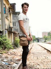 Leather Belt Pouch Mens Waist Bag Bet Tool Bag BUMBAG for Men