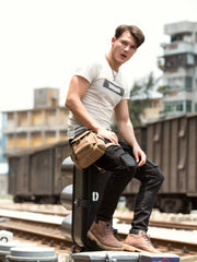 Leather Belt Pouch Mens Waist Bag Bet Tool Bag BUMBAG for Men
