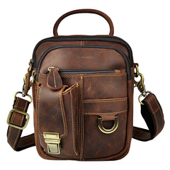 Leather Belt Pouch Mens Waist Bag Shoulder Bag for Men