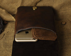 Leather Belt Pouch Mens Waist Bag Shoulder Bag for Men
