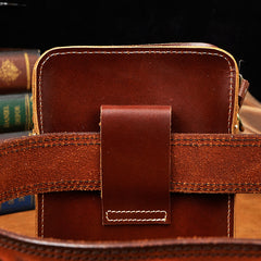 Leather Belt Pouch Mens Waist Bag Shoulder Bag for Men