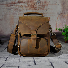 Leather Belt Pouch Mens Waist Bag Shoulder Bag for Men