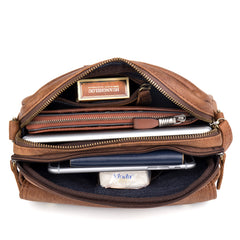 Leather Belt Pouch Mens Waist Bag Shoulder Bag for Men
