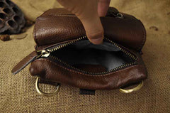 Leather Belt Pouch Mens Waist Bag Shoulder Bag for Men