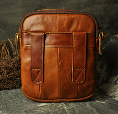 Leather Belt Pouch Mens Waist Bag Shoulder Bag for Men