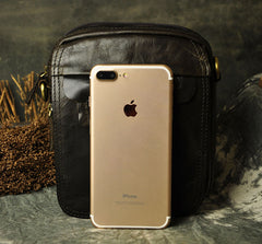 Leather Belt Pouch Mens Waist Bag Shoulder Bag for Men