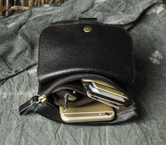 Leather Belt Pouch Mens Waist Bag Shoulder Bag for Men