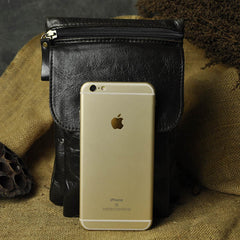 Leather Belt Pouch Mens Waist Bag Shoulder Bag for Men