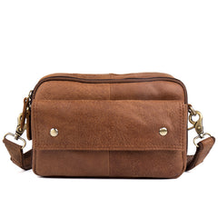 Leather Belt Pouch Mens Waist Bag Shoulder Bag for Men