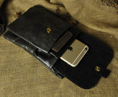 Leather Belt Pouch Mens Waist Bag Shoulder Bag for Men