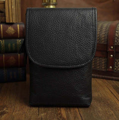 Leather Belt Pouch Mens Waist Bag Shoulder Bag for Men