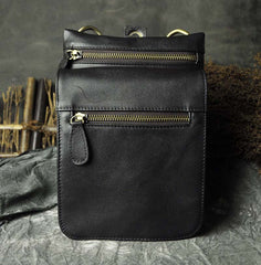 Leather Belt Pouch Mens Waist Bag Shoulder Bag for Men