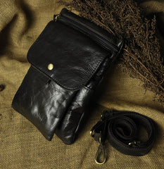 Leather Belt Pouch Mens Waist Bag Shoulder Bag for Men
