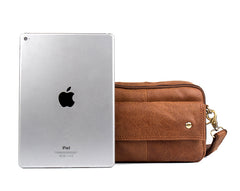 Leather Belt Pouch Mens Waist Bag Shoulder Bag for Men