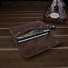 Leather Belt Pouch Mens Waist Bag Small Case for Men