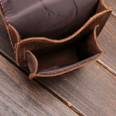 Leather Belt Pouch Mens Waist Bag Small Case for Men