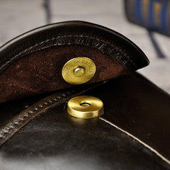 Leather Belt Pouch Mens Waist Bag Small Case for Men