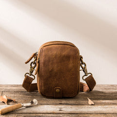 Leather Belt Pouch Phone Cases Mens Waist Bag Shoulder Bag for Men - iwalletsmen