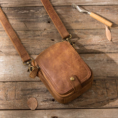 Leather Belt Pouch Phone Cases Mens Waist Bag Shoulder Bag for Men - iwalletsmen