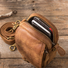 Leather Belt Pouch Phone Cases Mens Waist Bag Shoulder Bag for Men - iwalletsmen
