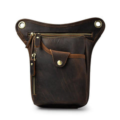 Leather Belt Pouch for Men Leg Drop Bags waist BAGs Shoulder Bag For Men - iwalletsmen