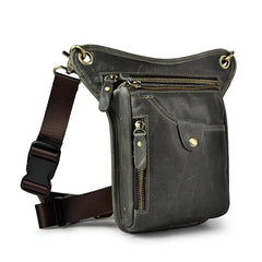 Leather Belt Pouch for Men Leg Drop Bags waist BAGs Shoulder Bag For Men - iwalletsmen