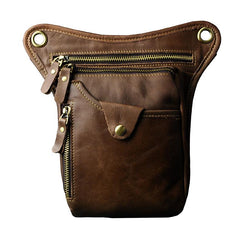 Leather Belt Pouch for Men Leg Drop Bags waist BAGs Shoulder Bag For Men - iwalletsmen