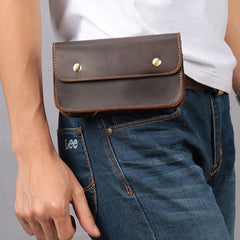 Cool Leather Cell Phone HOLSTER Belt Pouches for Men Waist Bag BELT BAG For Men - iwalletsmen