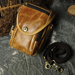 Cool Leather Belt Pouch for Men CELL PHONE HOLSTER Waist Bags BELT BAG For Men - iwalletsmen