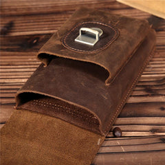 Cool Leather Cell Phone Holster Belt Pouch for Men Waist Bag BELT BAGs For Men - iwalletsmen