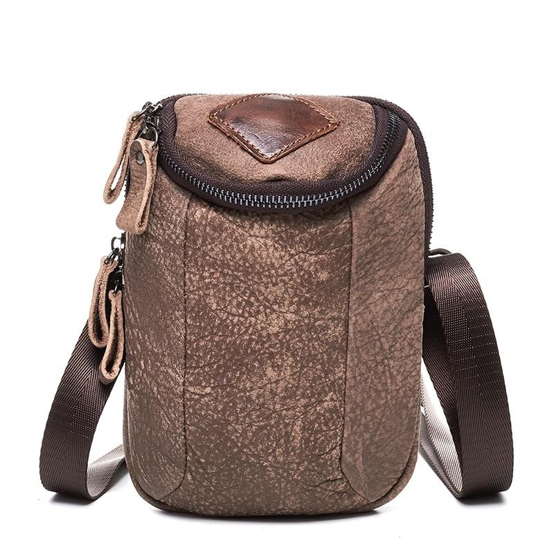 Leather Cell Phone Holsters Belt Pouches for Men Waist Bag BELT BAG Shoulder Bag For Men - iwalletsmen