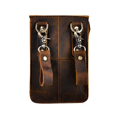 Leather Belt Pouch for Men Waist Bags Cell Phone Holsters BELT BAG Shoulder Bags For Men - iwalletsmen