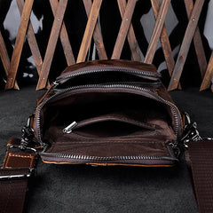 Leather Belt Pouches for Men Waist Bags Cell Phone Holsters BELT BAG Shoulder Bag For Men - iwalletsmen