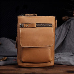 Cool Leather Cell Phone Holsters Belt Pouch for Men Waist Bag BELT BAG Shoulder Bag For Men - iwalletsmen