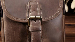 Leather Belt Pouch for Men Waist Bag BELT BAG Cell Phone Holsters Shoulder Bag For Men - iwalletsmen