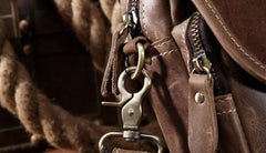 Leather Belt Pouch for Men Waist Bag BELT BAG Cell Phone Holsters Shoulder Bag For Men - iwalletsmen