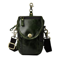 Leather Cell Phone Holster Belt Pouches for Men Waist Bag BELT BAG Shoulder Bag For Men - iwalletsmen