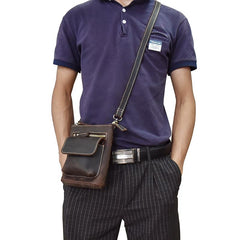 Cool Leather Cell Phone Holsters Belt Pouch for Men Waist Bag BELT BAG Shoulder Bag For Men - iwalletsmen