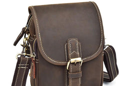 Leather Belt Pouch for Men Waist Bag BELT BAG Cell Phone Holsters Shoulder Bag For Men - iwalletsmen