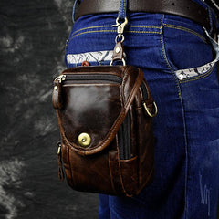 Leather Cell Phone Holster Belt Pouches for Men Waist Bag BELT BAG Shoulder Bag For Men - iwalletsmen